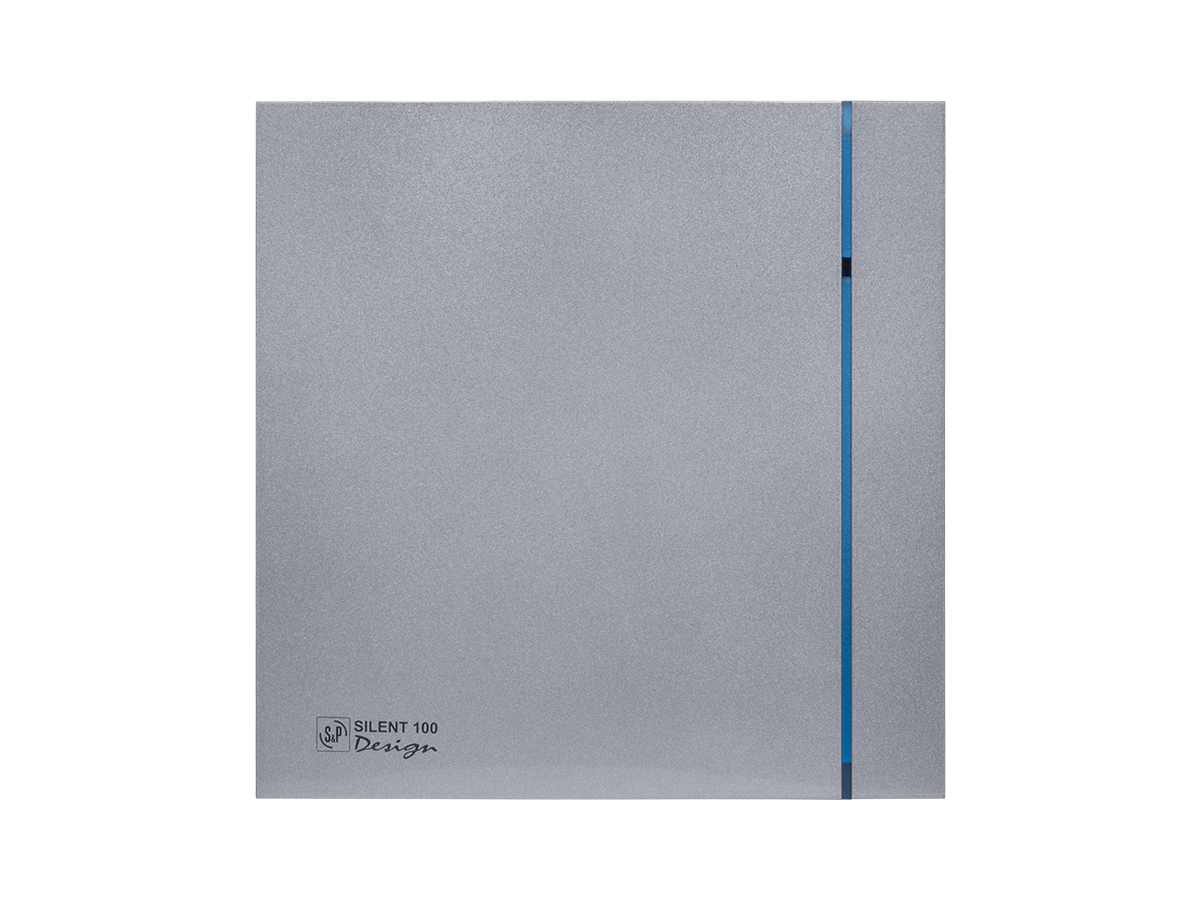 Silent-200 CRZ Silver Design 175 m3/h, 35db Pilot Lambalı, Geri Tepme Ventilli, Dahili Timer