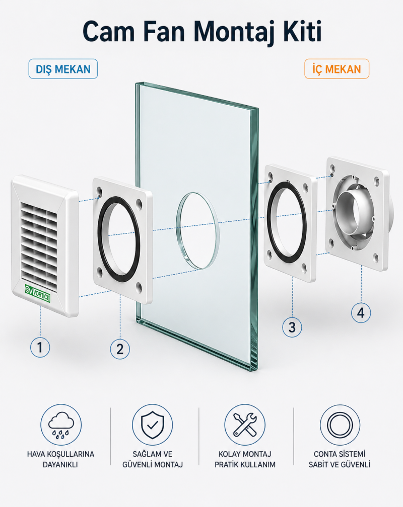 Banyo Fanı Pencereye Takılır mı? Küçük Pencereler İçin En Doğru Çözüm