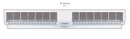 k-38 ticari tip ısıtıcısız olefini hava perdesi -200cm kapılar için