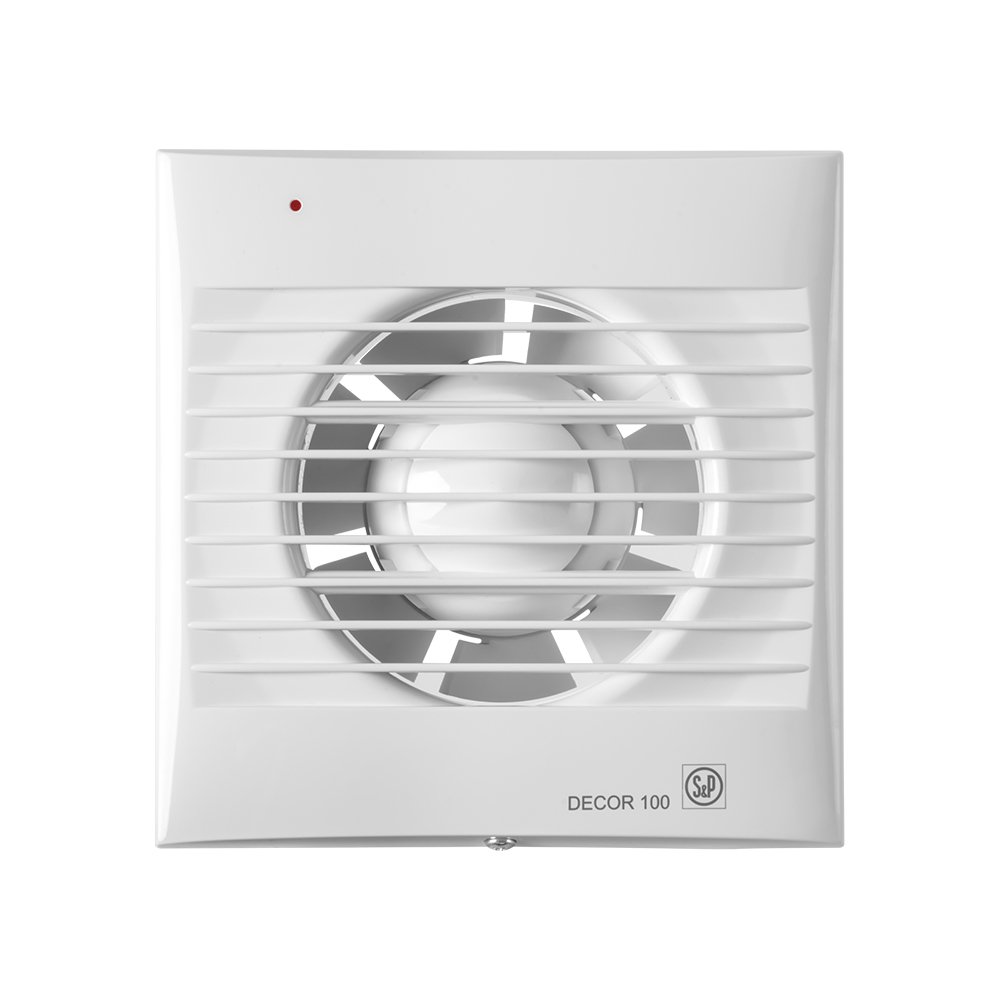 decor 200 c 185 m3/h, 45,5db pilot lamba, geri tepme ventili