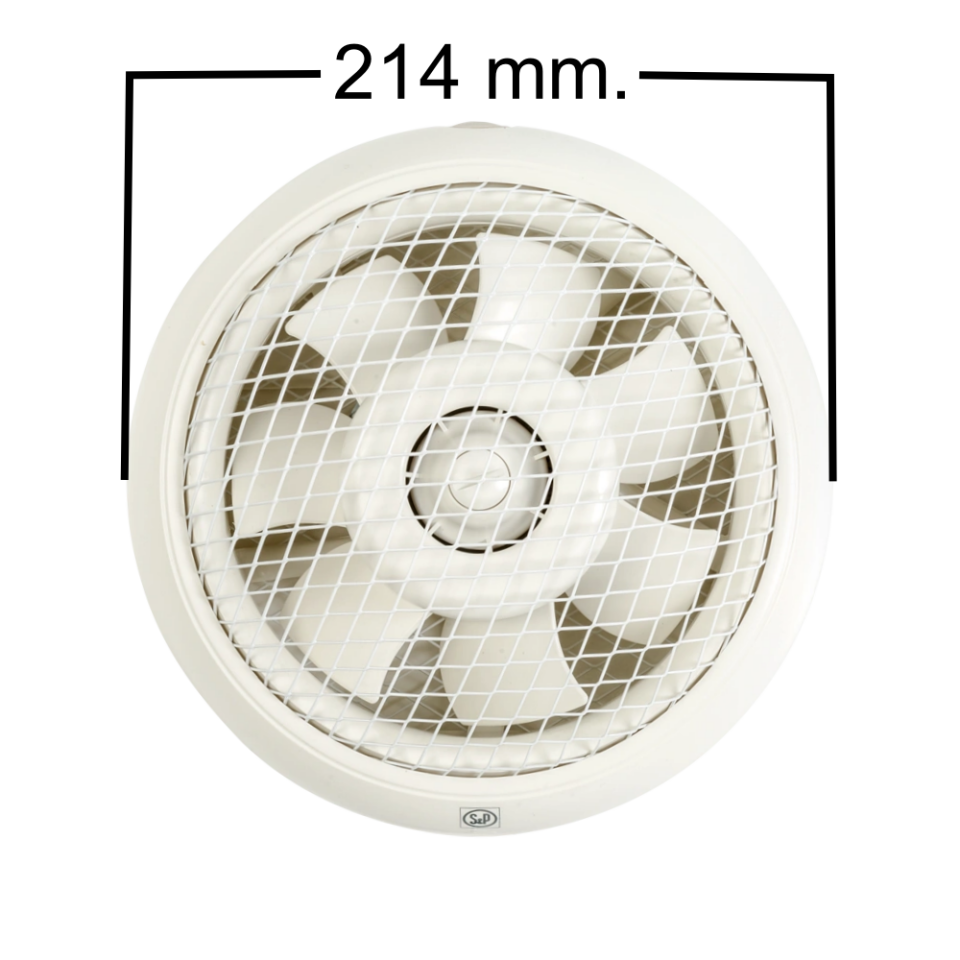 S&P HCM-150 N Pencere Tipi Fan | Sessiz Aksiyel Fan