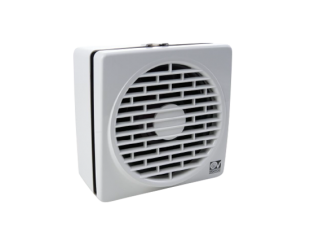 vario 150/6'' ar ll s 380 m³/h, 49,6db çift yönlü, otomatik panjurlu, cam tipi fan