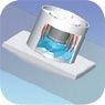 silent-100 cz silver 95 m³/h, 26,5db krom renk, geri tepme ventili