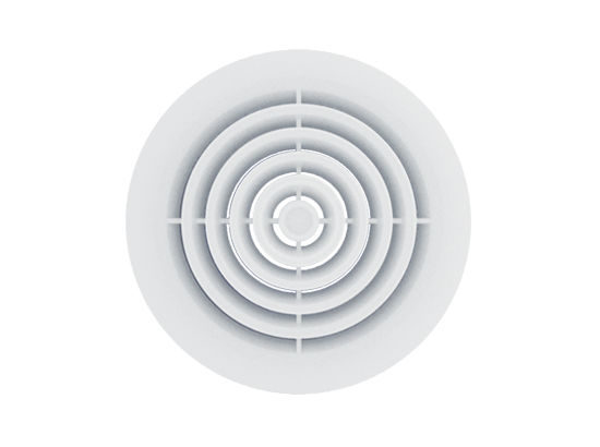 Raksan 032 Yuvarlak Plastik Anemostad Q125 mm.