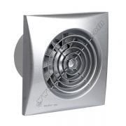 silent-100 crz  silver 95 m³/h, 26,5db krom renk, geri tepme ventili, timer