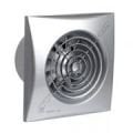 silent-100 crz  silver 95 m³/h, 26,5db krom renk, geri tepme ventili, timer