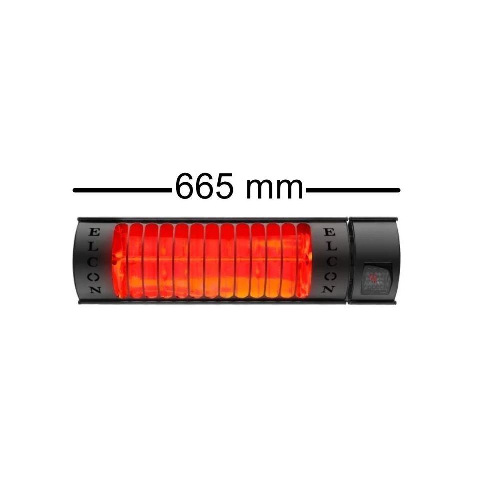 Elcon RCH-2000/4, 2000 W. Açık Alan Uzaktan Kumandalı, Infrared Isıtıcı RCH 2000/6 665 mm