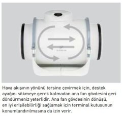 TD EVO 200 900 m3/h Karma Akışlı Kanal Tipi Fan