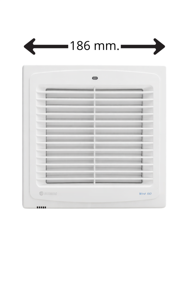 Blauberg Wind 125 Pencere Tipi Fan (Otomatik Panjurlu)