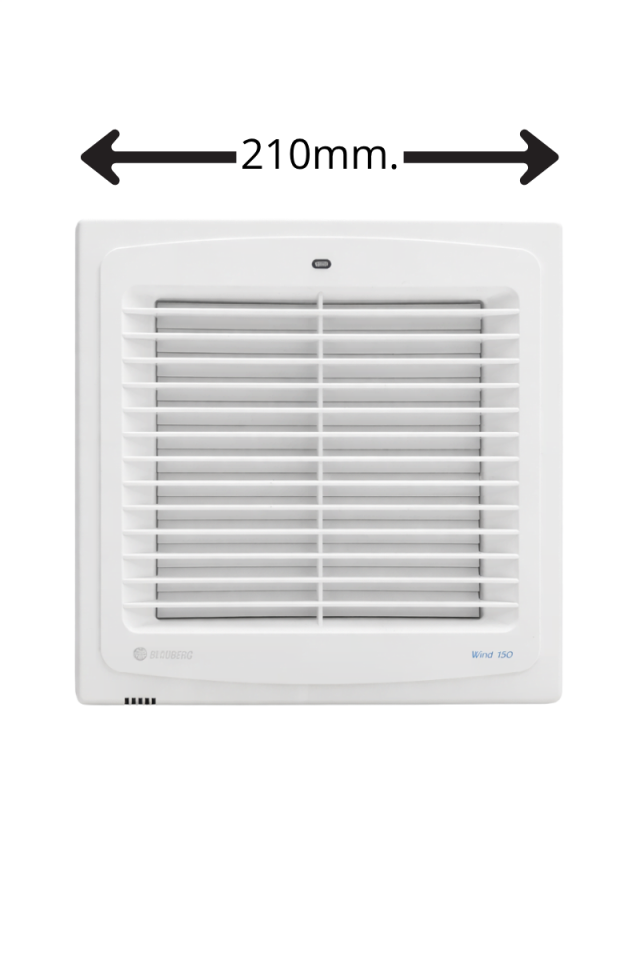 Blauberg Wind 150 Pencere Tipi Fan (Otomatik Panjurlu)