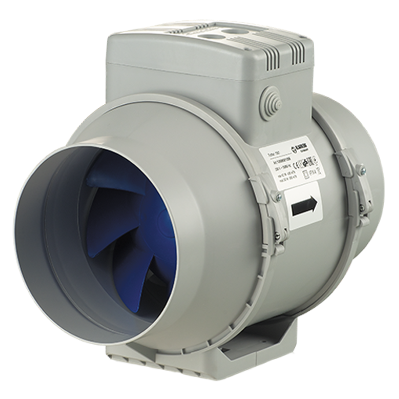 Blauberg Turbo E 150, (405-520 m³/h) Yuvarlak Kanal Tipi fan