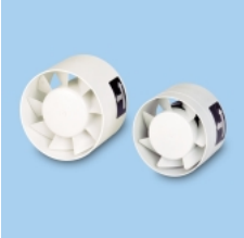 tdm-100 110 m3/h, 40db mini aksiyal fan kanal ve duvar tipi