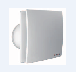 Elicent Elegance 100,  90 m³/h, Geri Tepme Klapeli Banyo Aspiratörü