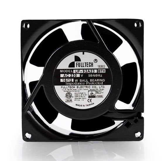 UF92A23-BTH Kare Pano Fanı | 92x92x38 mm. | 230 V. | 65 m3