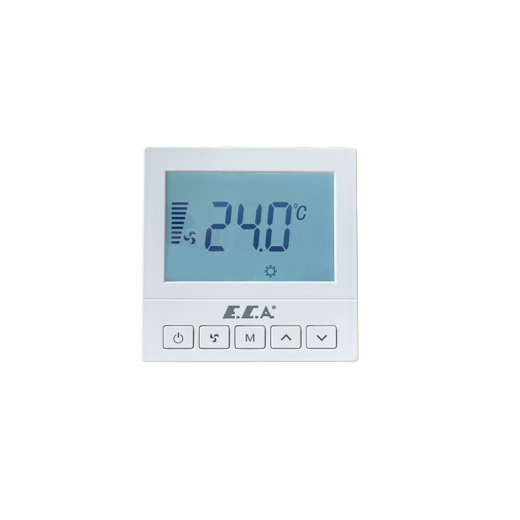 ECA | AE 1041 Dijital Sıva Altı FanCoil Termostatı | Haftalık Programlı, 2 / 4 Borulu