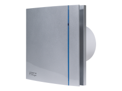 Silent-200 CHZ Silver Design 175 m3/h, 35db  Pilot Lambalı, Geri Tepme Ventilli, Timer + Nem Sensörlü