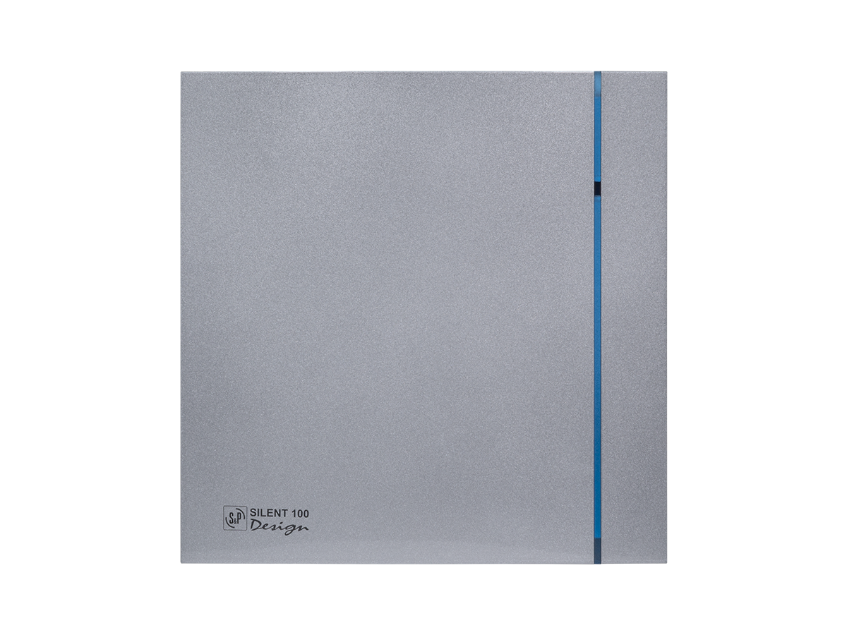 Silent-200 CRZ Silver Design 175 m3/h, 35db  Pilot Lambalı, Geri Tepme Ventilli, Dahili Timer