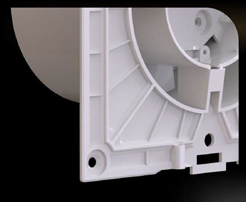 VentEurope EON | Düz Panelli Lux Banyo Aspiratörü | 100 m3/h SİYAH CAM PANEL