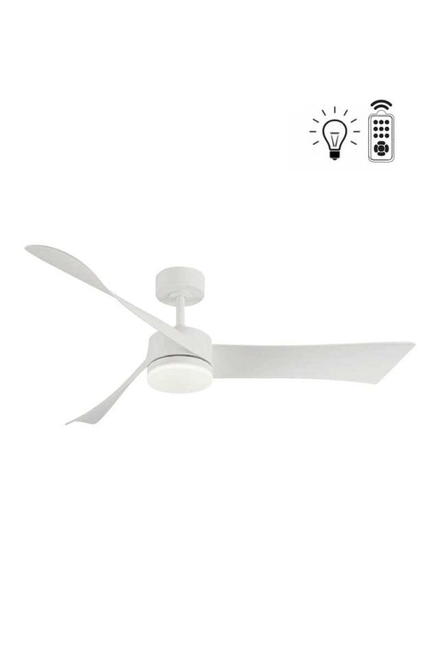 Kaşkar Taflan D52086 Uzaktan Kum. Lambalı Tavan Vantilatörü Beyaz