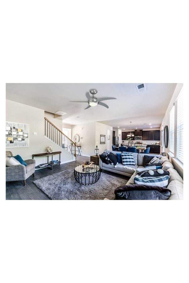 Kaşkar Taflan L44 | Uzaktan Kum. Lambalı Tavan Vantilatörü | Saten Metal Gövde