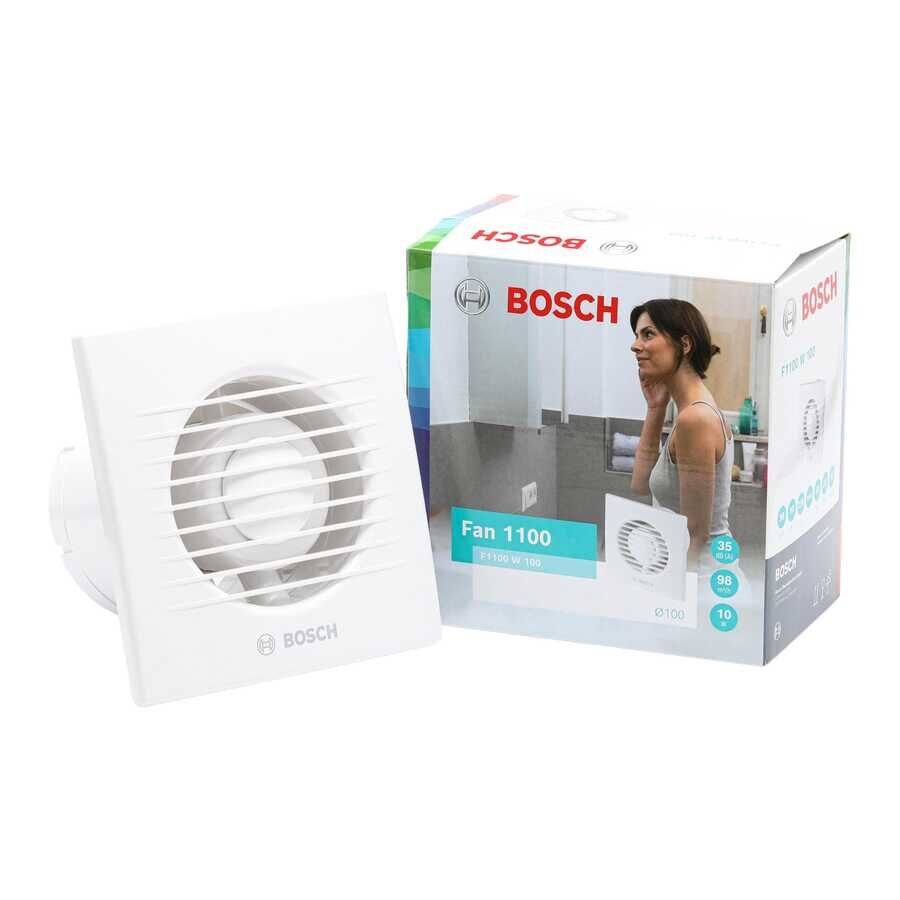 Bosch 1100 Serisi Banyo Fanı – Sessiz ve Güçlü Havalandırma