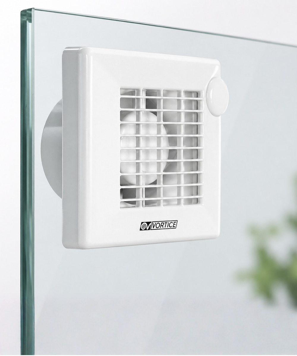 Vortice Punto M 100 Banyo Fanı + Cam Montaj Kiti