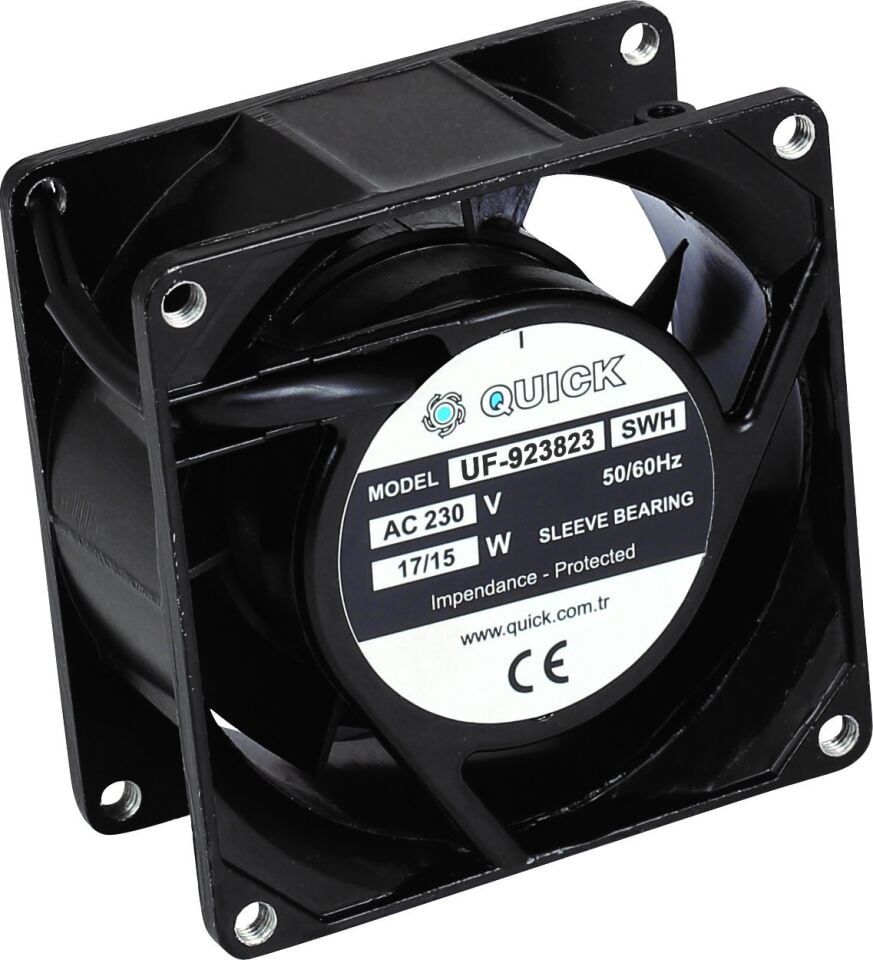 Quick 92x92x38 mm Pano Fanı - UF9238 Serisi SWH-Sleeve (Kayar Yatak)