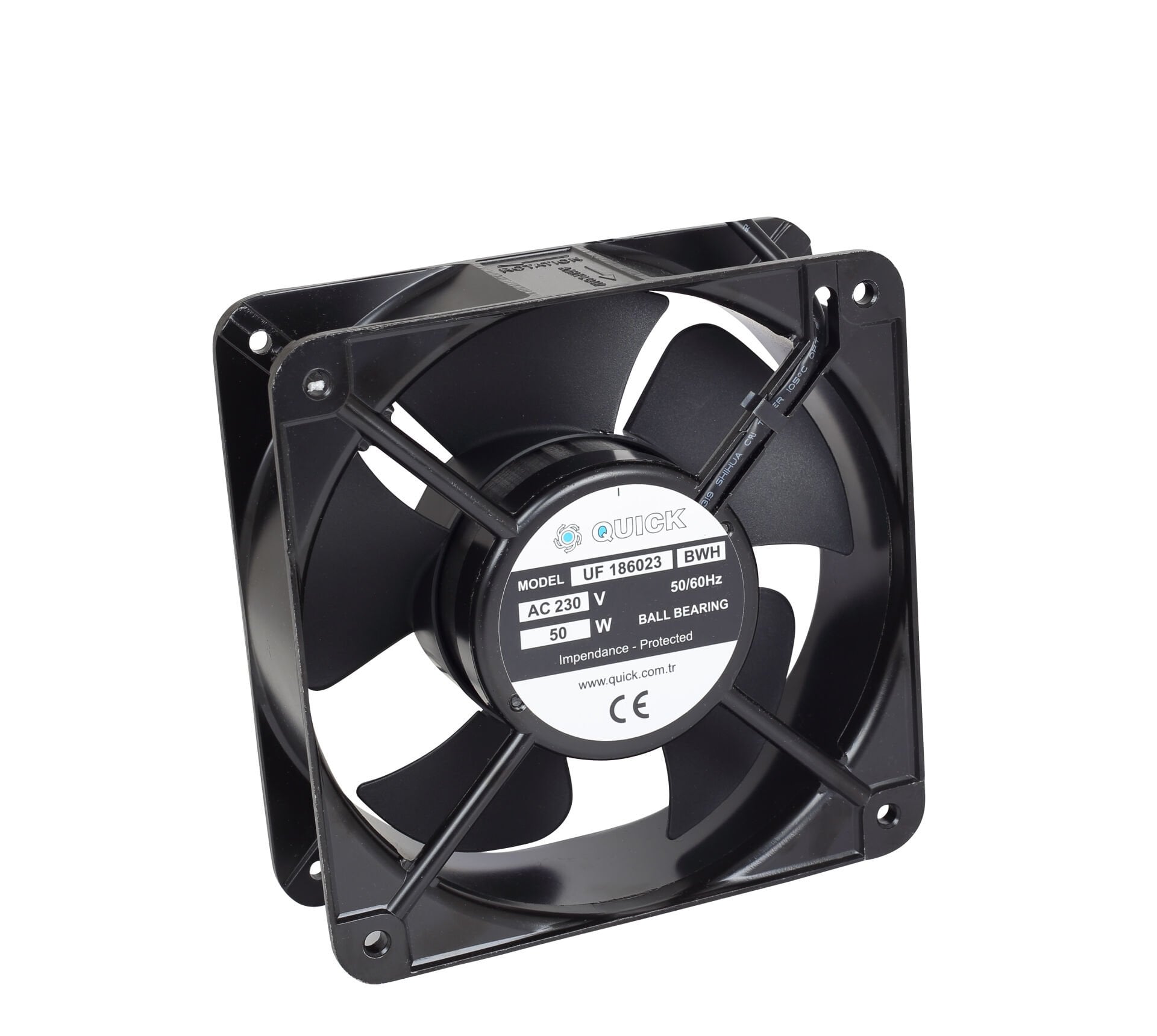 Quick 180x180x60 mm Kare Pano Fanı - UF186023BWH (Rulmanlı)