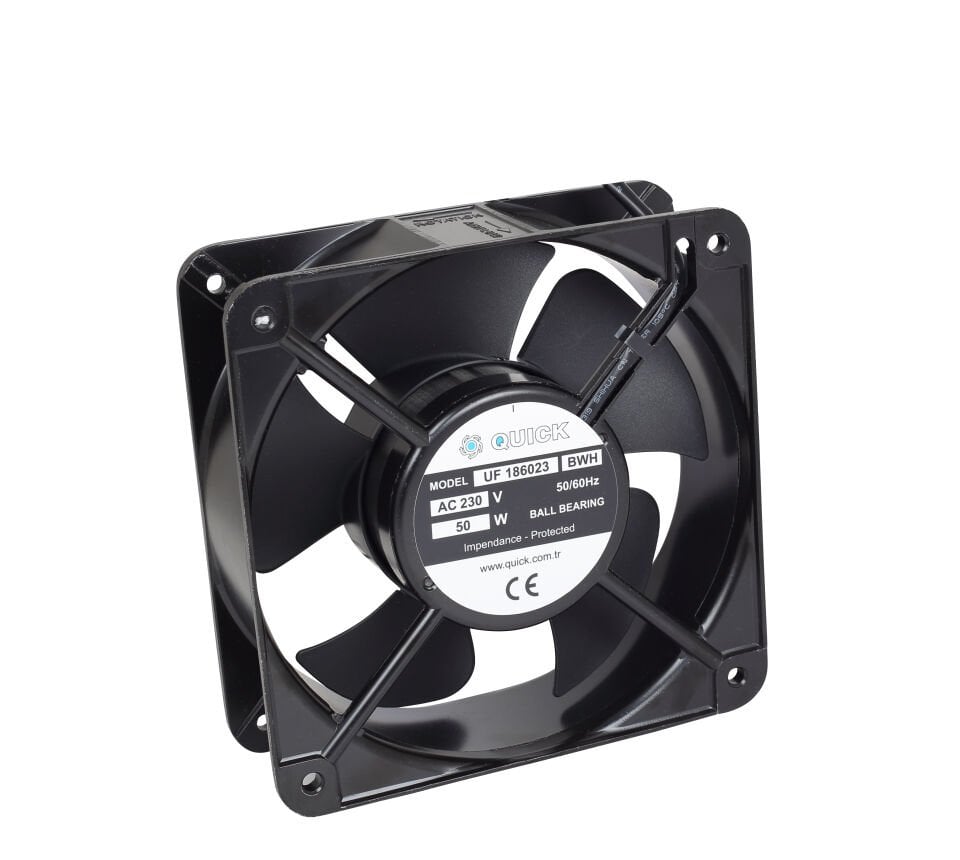 Quick 180x180x60 mm Kare Pano Fanı - UF186023BWH (Rulmanlı)
