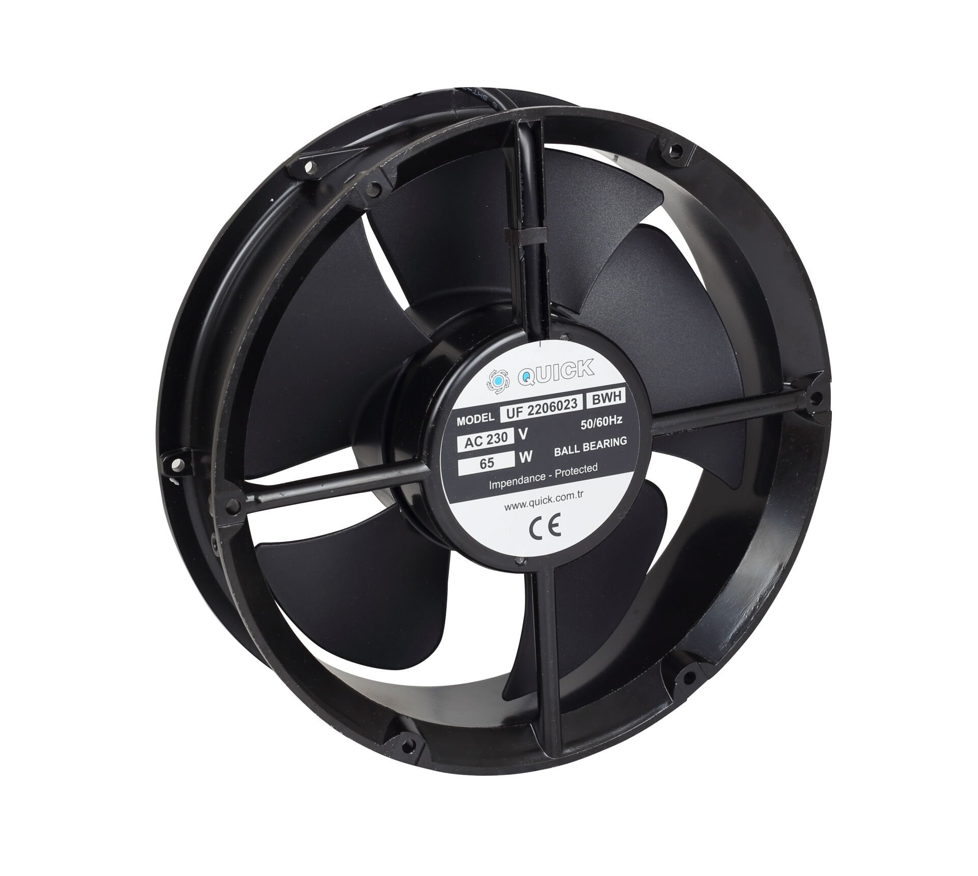 Quick 220 mm Yuvarlak Pano Fanı - UF2206023BWH (Rulmanlı)