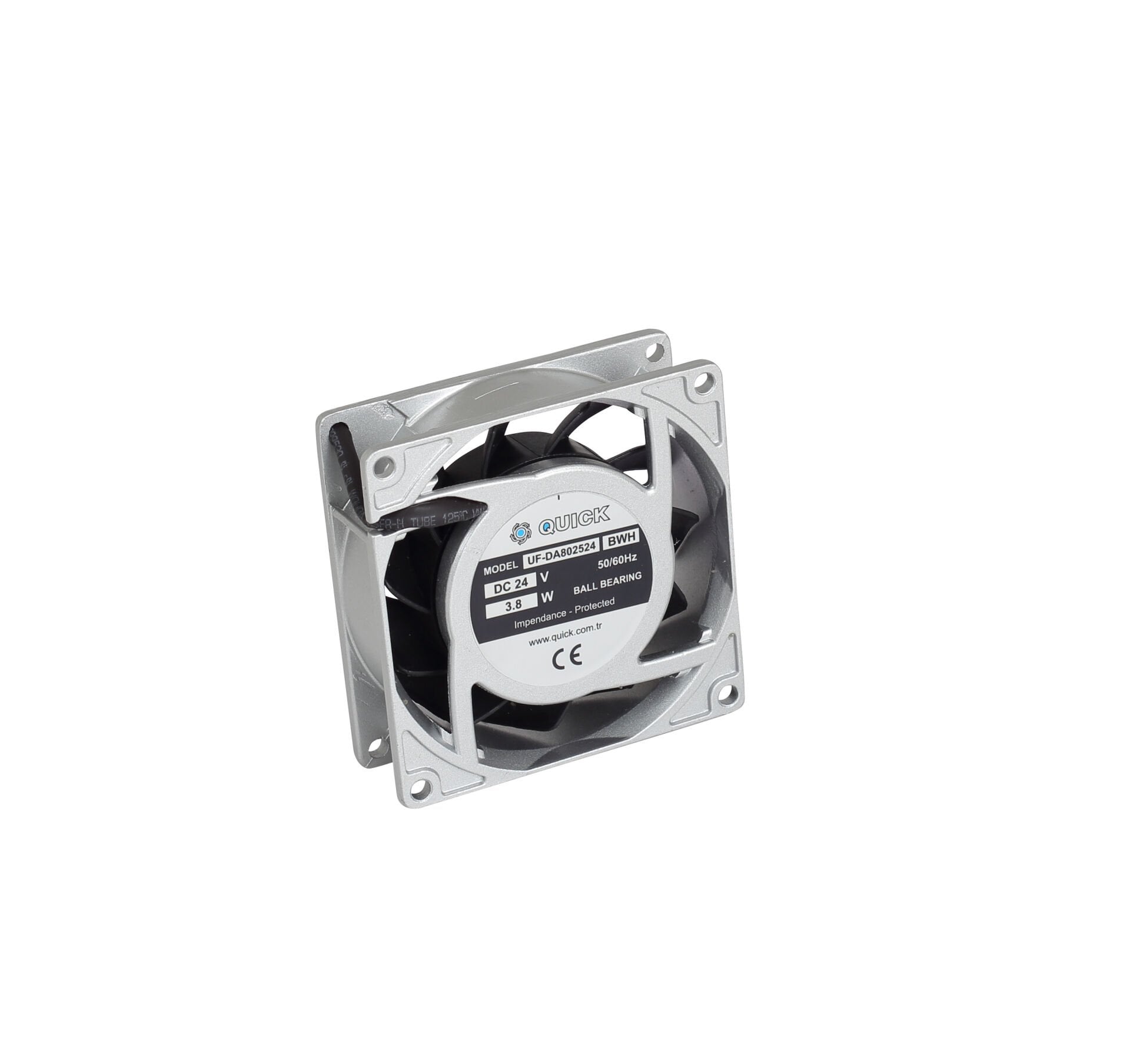 Quick 80x80x25 mm 12V DC Pano Fanı - UF-DA8025 Serisi (Rulmanlı)