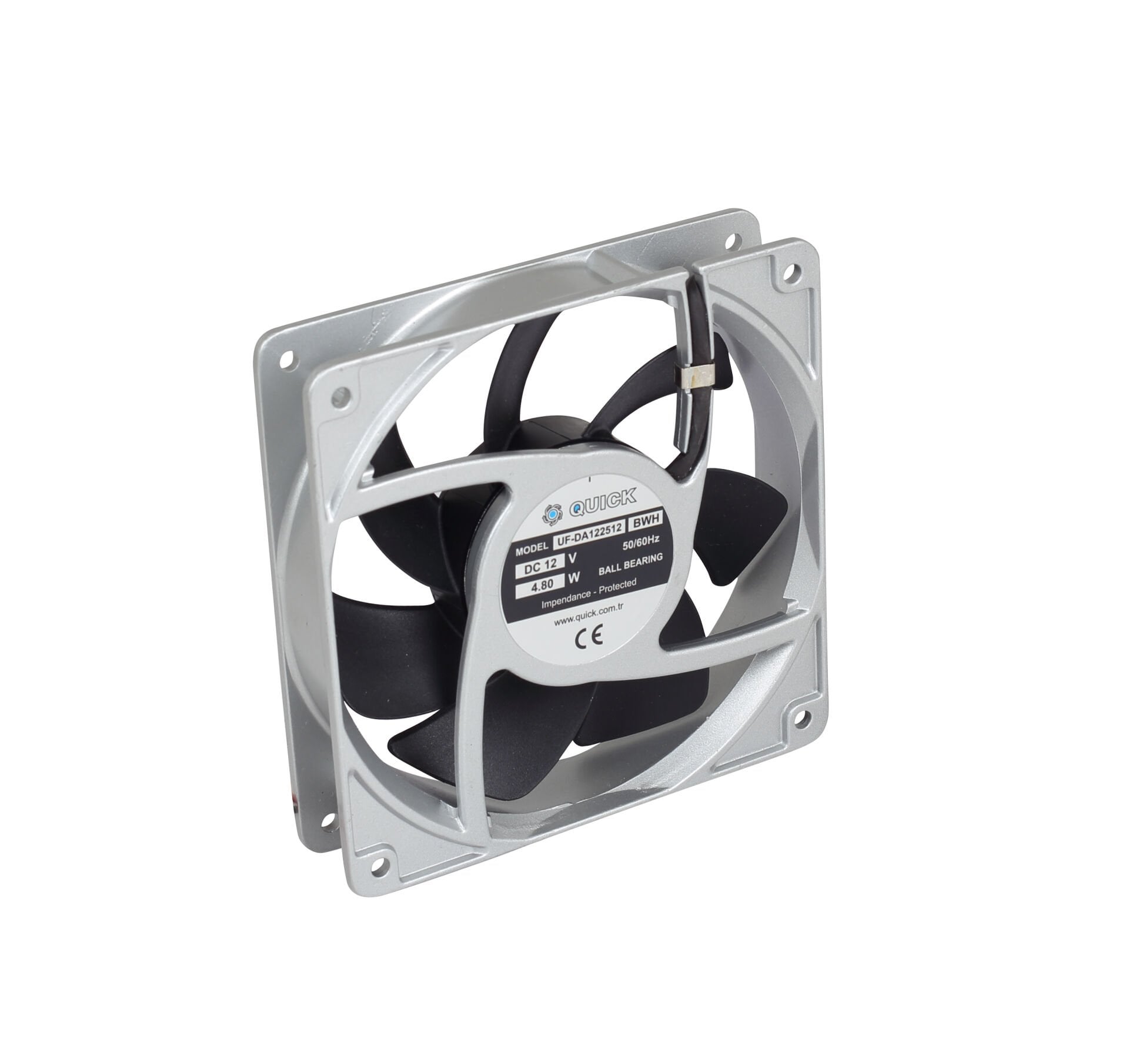 Quick 120x120x25 mm 12V DC Pano Fanı - UF-DA1225 Serisi (Rulmanlı)