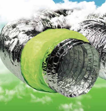 alufleks iso ø133- 10 mt. ısı izoleli alüminyum  fleks kanal