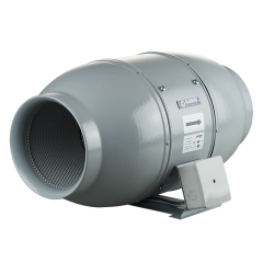 iso-mix 150 (410-550 m3/h) 26-33db ses izolasyonlu polimer kaplı yuvarlak kanal tipi fan